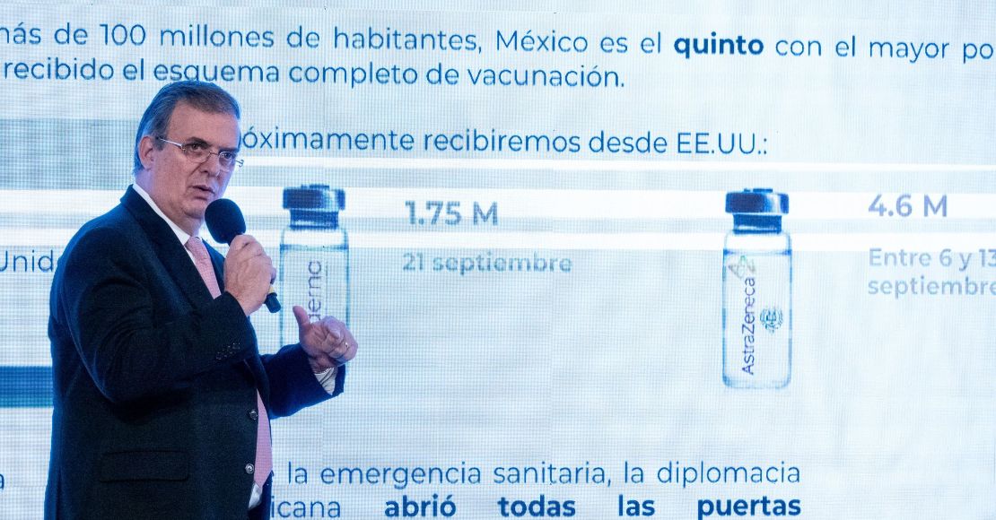 EU enviará a México 1.75 millones de vacunas Moderna y 4.6 millones de AstraZeneca: Marcelo Ebrard