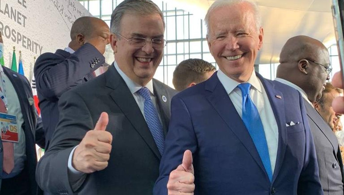 Ebrard conversa con Biden durante Cumbre del G20