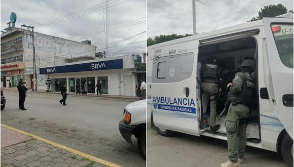 Intentan robar banco con explosivo falso en Veracruz