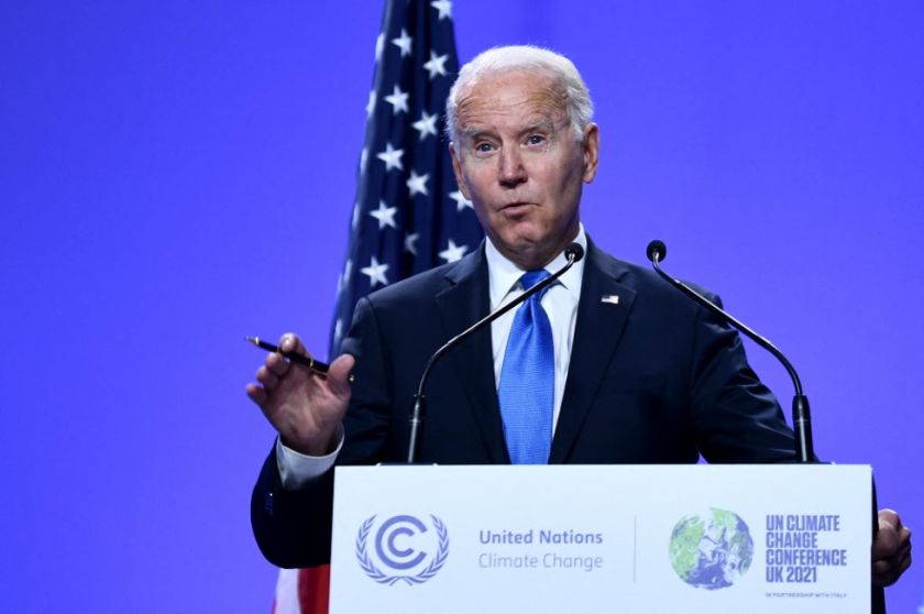 Biden acusa a China de dar la espalda a la lucha climática en la COP26