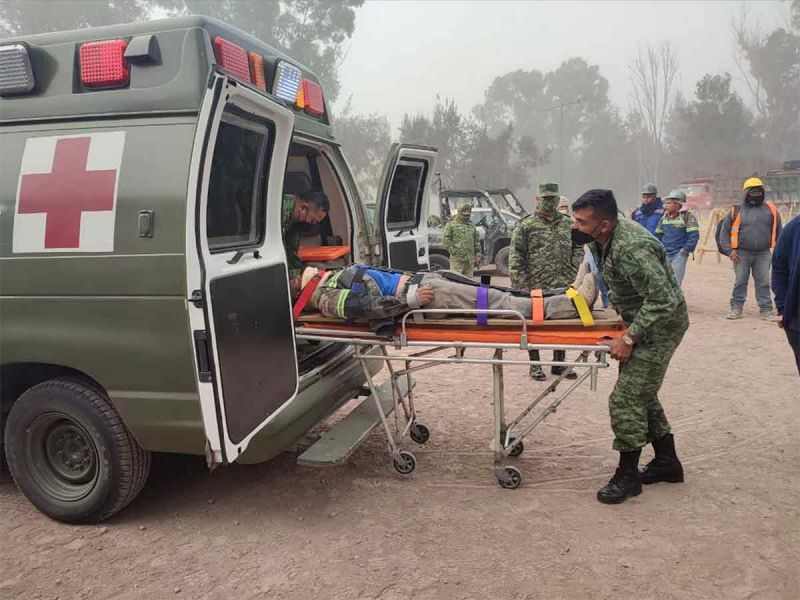 Dan de alta a 23 trabajadores accidentados en aeropuerto Santa Lucía