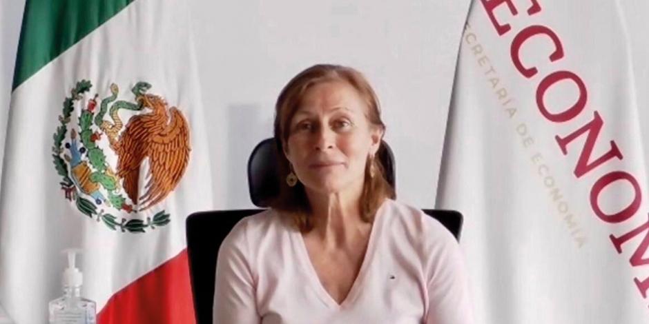 Tatiana Clouthier, secretaria de Economía, da positivo a covid-19 en prueba de rutina