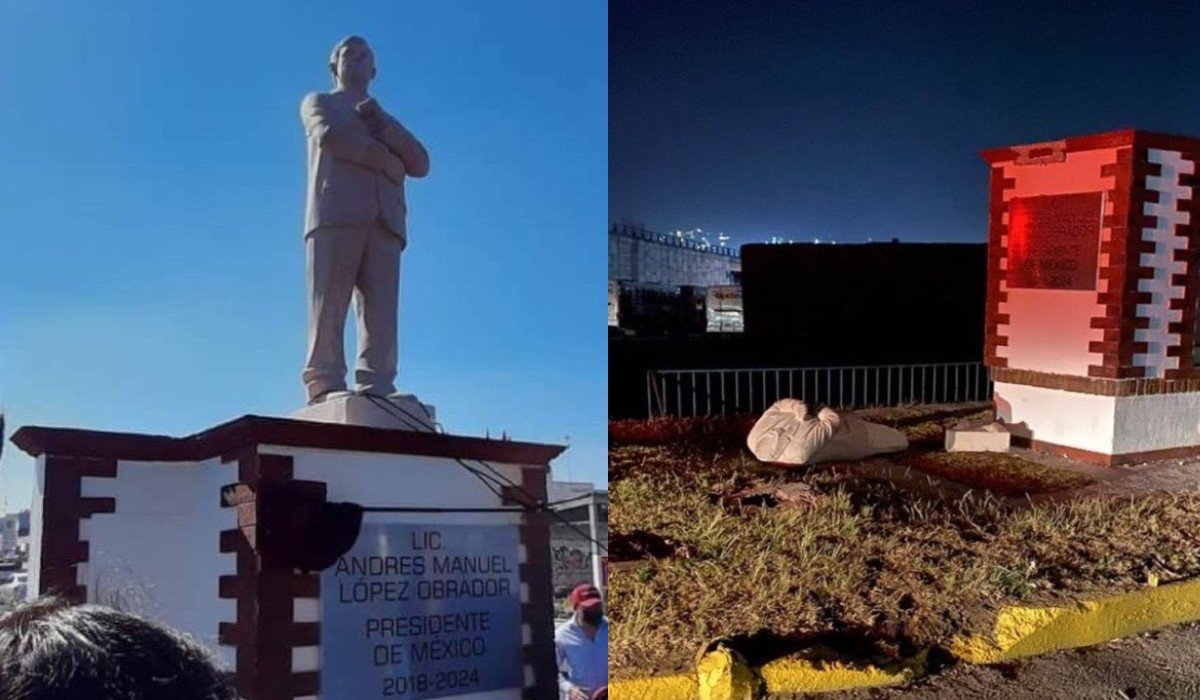 Nueva alcaldesa de Atlacomulco reprueba derribo de escultura de AMLO