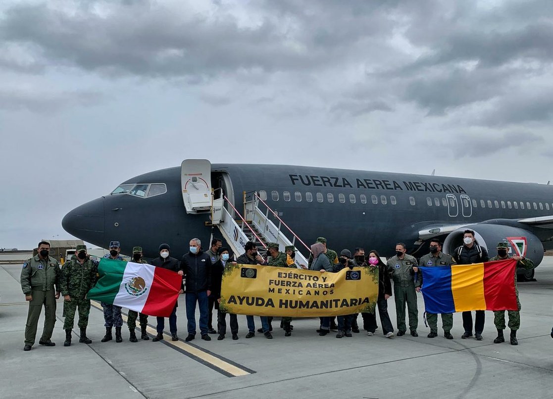 Aterriza avión de la Fuerza Aérea en Rumania para repatriar a mexicanos evacuados de Ucrania