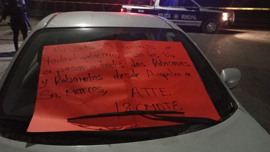 Localizan en Acapulco cinco cadáveres en la cajuela de un automóvil abandonado
