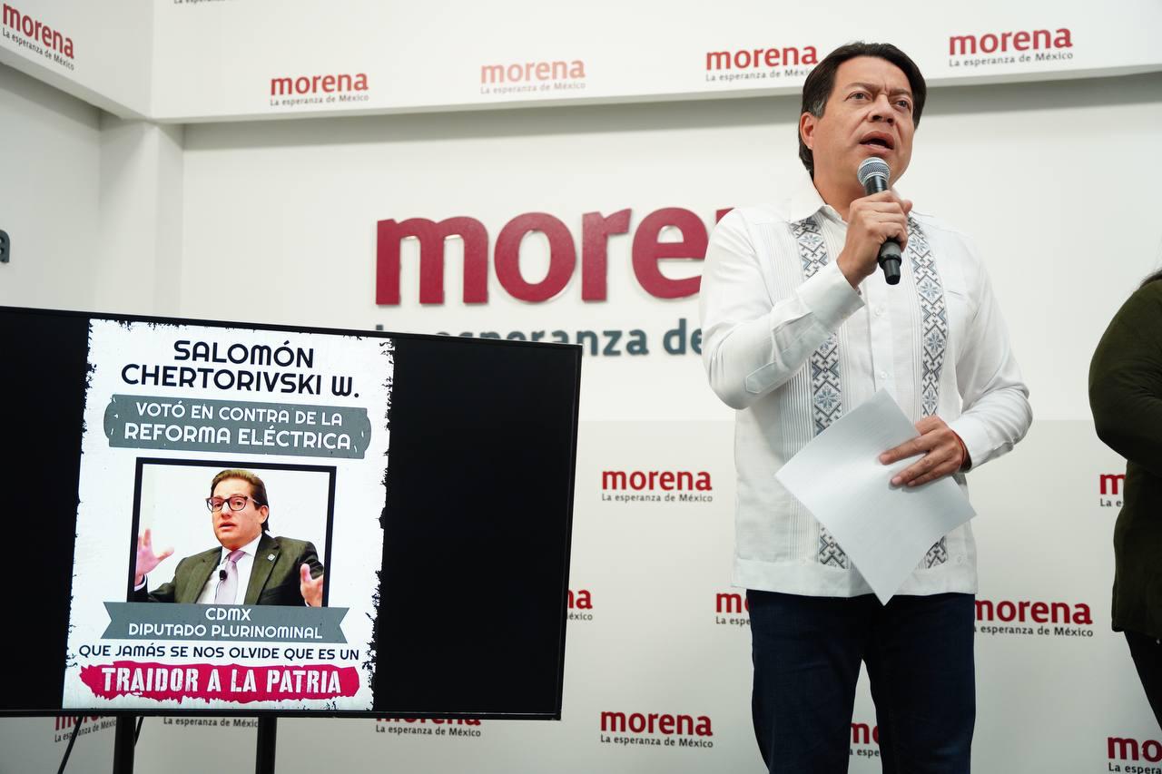 Morena va por los ‘traidores’ de la reforma eléctrica 