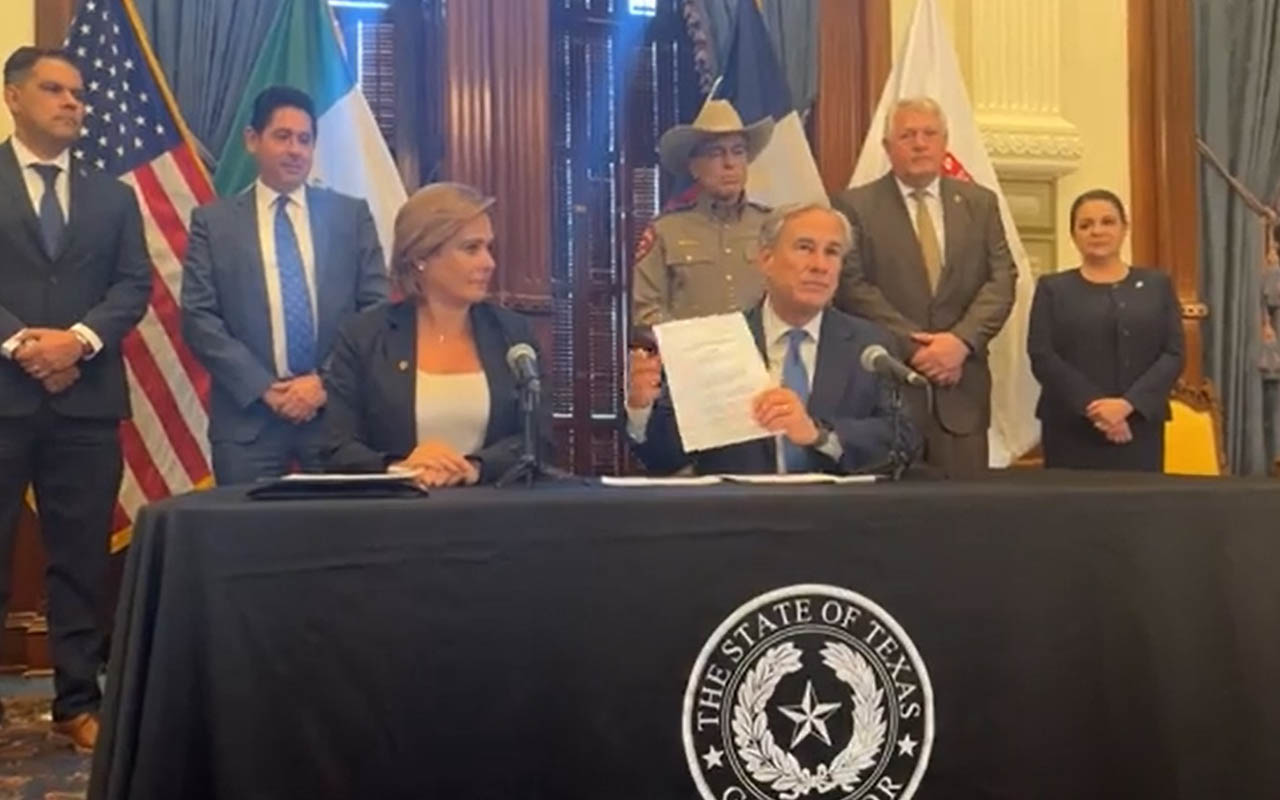 Maru Campos y Greg Abbott acuerdan suspender inspecciones en frontera con Texas