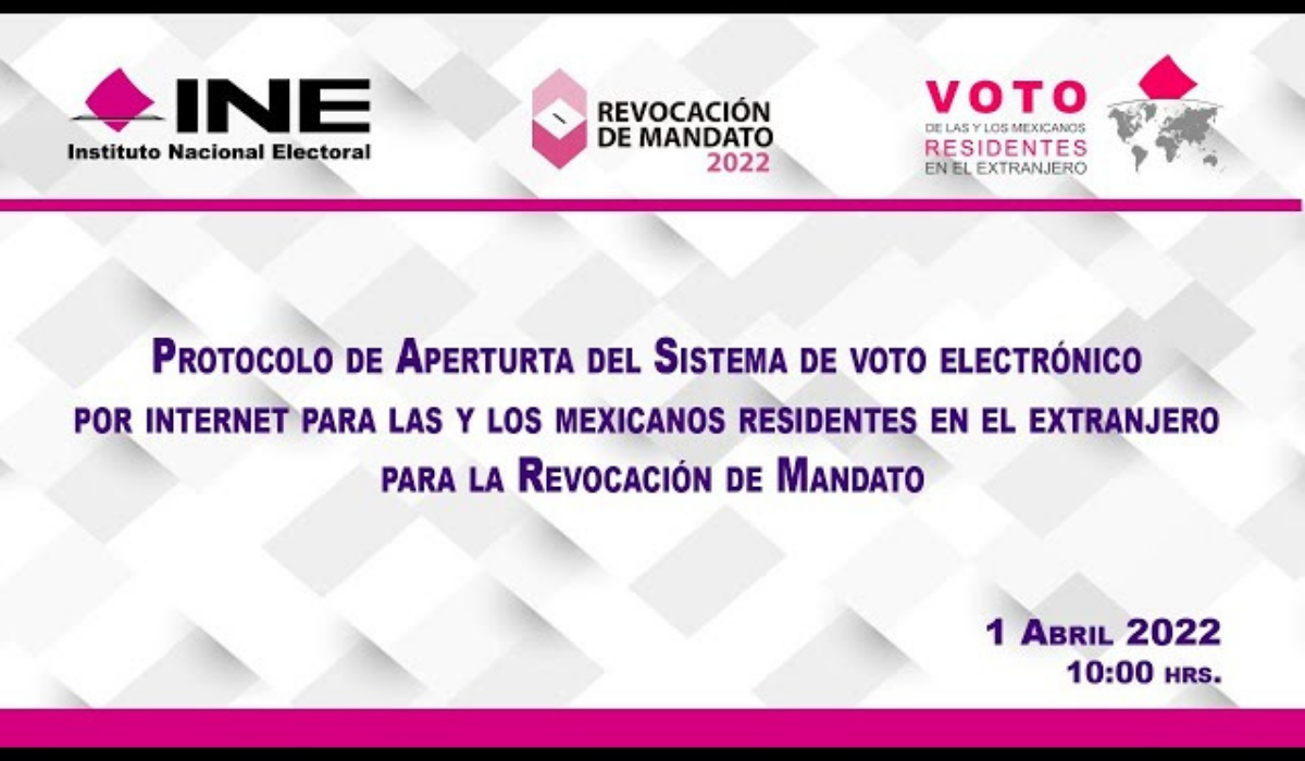 INE presenta protocolo para votar en revocación de mandato desde el extranjero￼