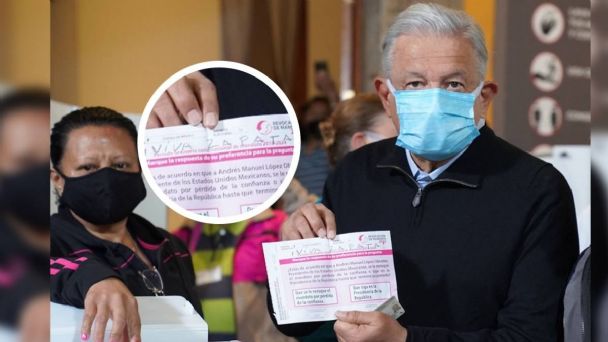 Celebra AMLO resultados de consulta de revocación de mandato