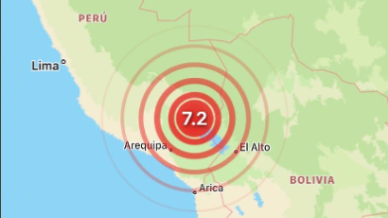 Sismo de magnitud 6.9 sacude el sur de Perú