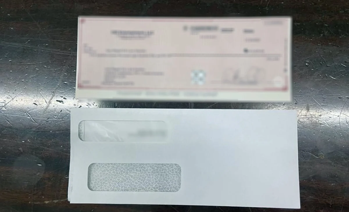 Asegura Guardia Nacional en Baja California cheque por más de medio millón de dólares