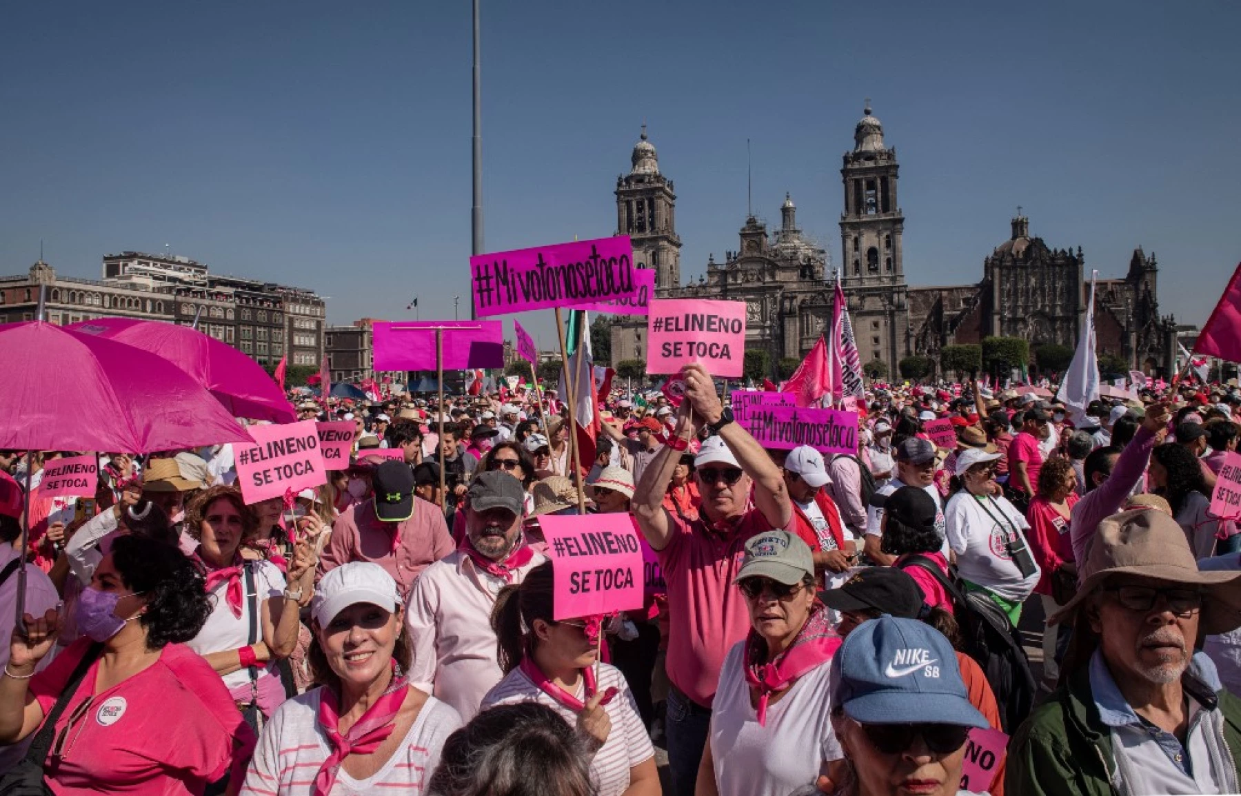 Gobierno de CDMX estima en 90 mil concentración por el INE; organizadores calculan 500 mil