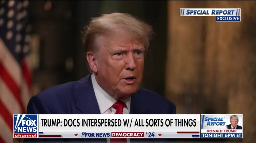 Donald Trump enfrenta críticas sobre documentos clasificados en entrevista con Fox News