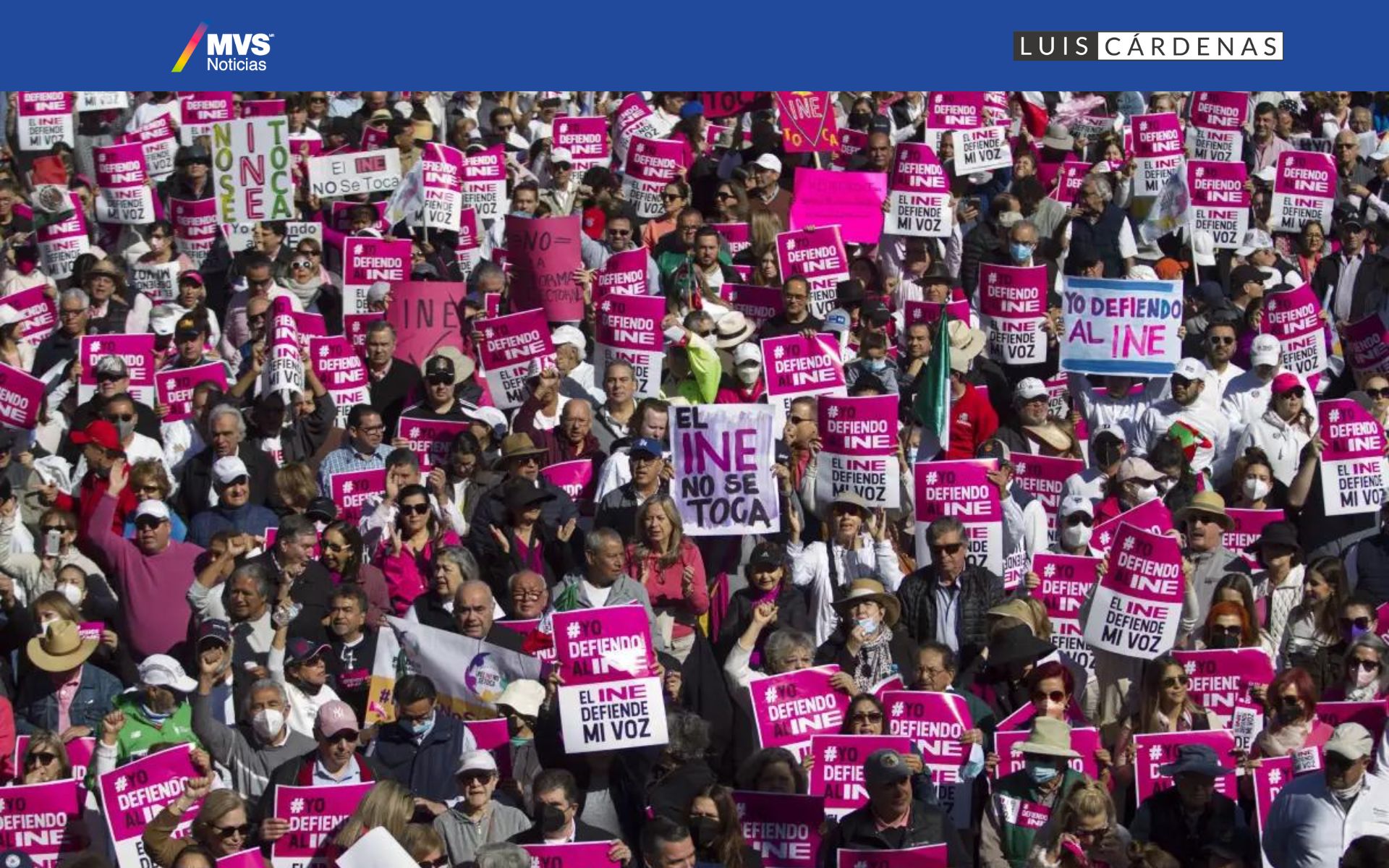 Lorenzo Córdova expone los objetivos de la «Marcha por la Democracia» este 18 de febrero