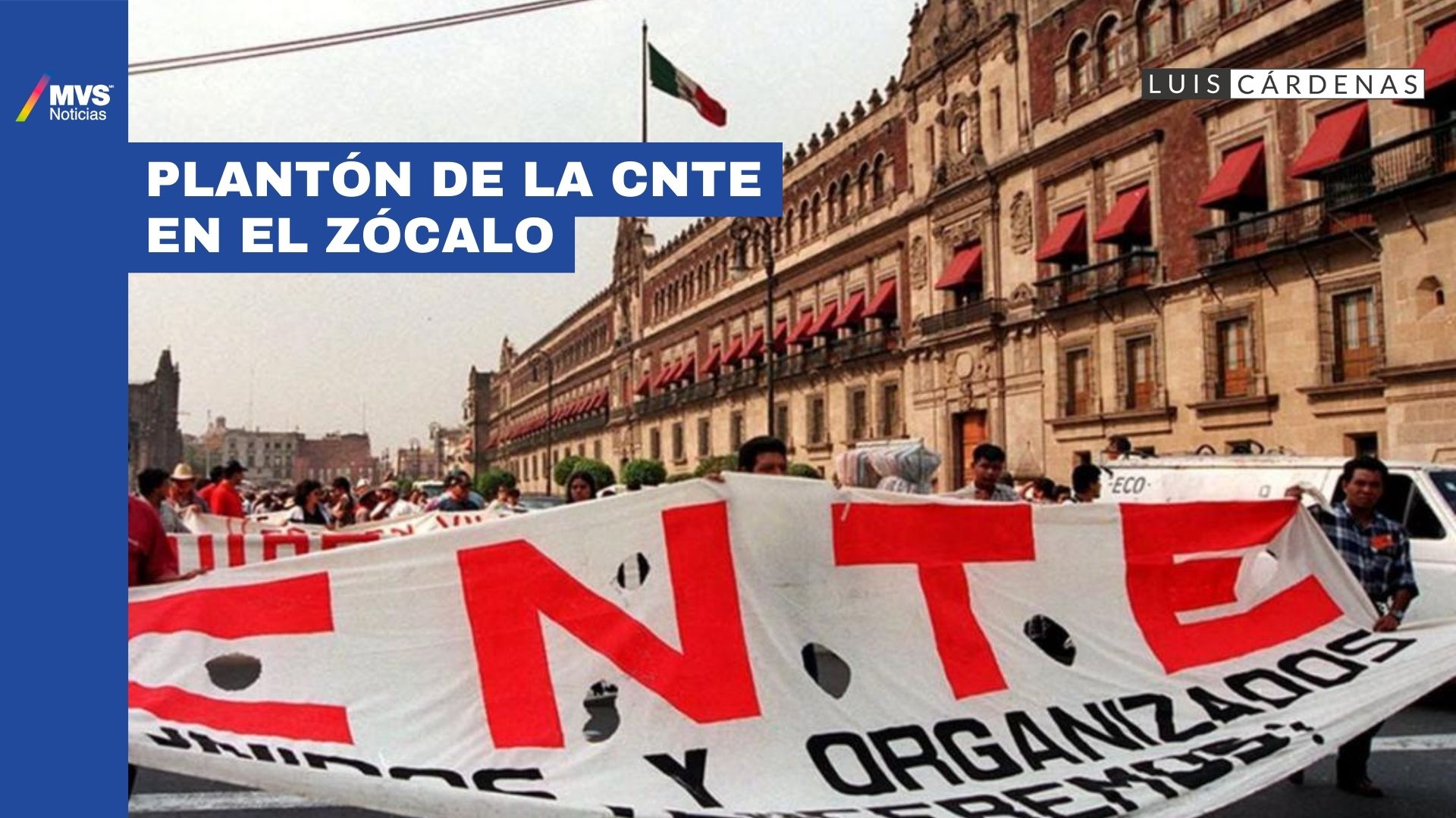 Plantón en el Zócalo: CNTE continúa su movilización por demandas magisteriales